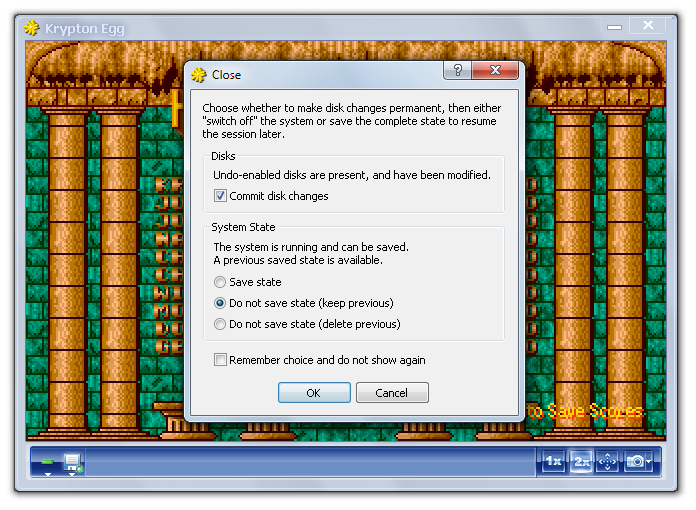 Amiga Forever player - Close dialog