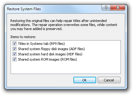 Restore System Files