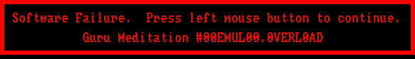 Software Failure - Emulation Overload