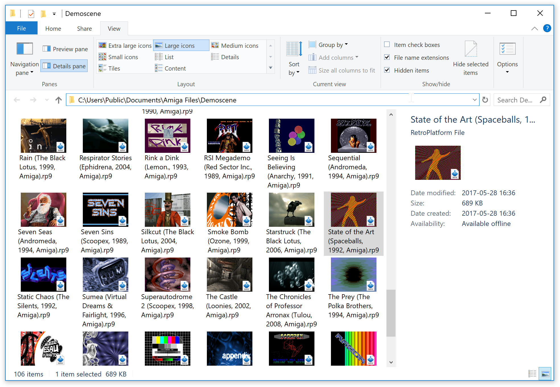 RP9 Thumbnails in File Explorer